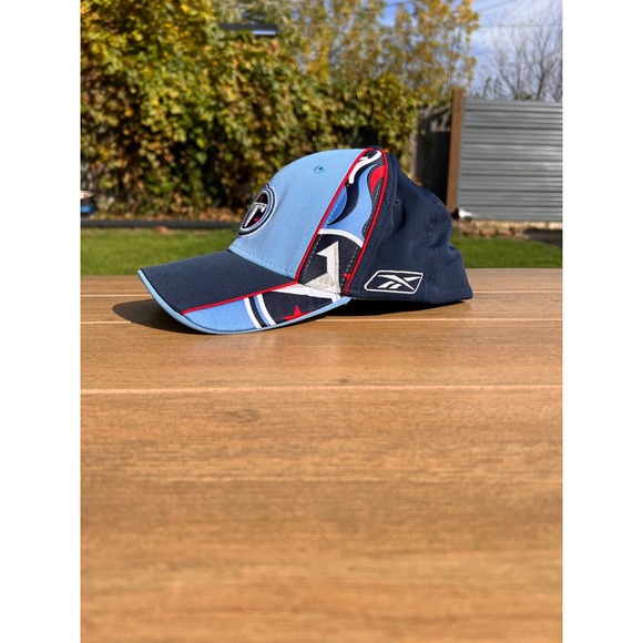 Tennessee Titans NFL Reebok Cap Hat OSFA Blue White Red "T" Logo - Picture 3 of 9